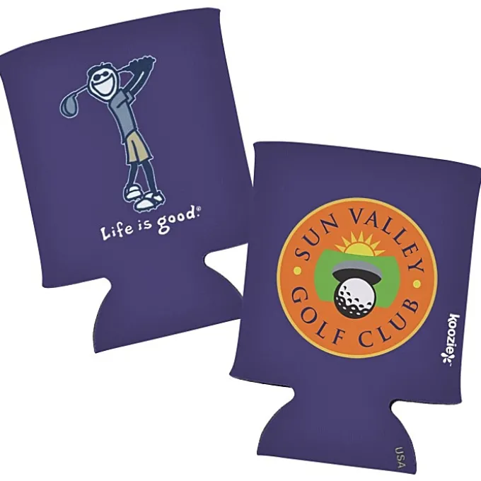 Life is Good Koozie® Can Cooler - Full Color - Golf