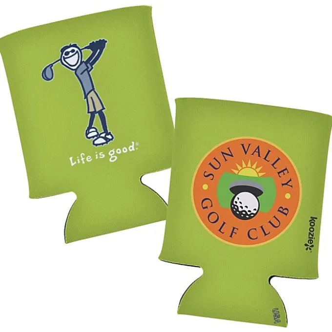 Life is Good Koozie® Can Cooler - Full Color - Golf