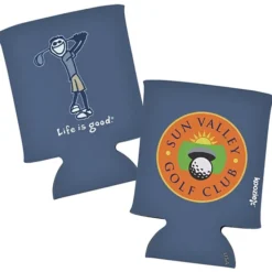 Life is Good Koozie® Can Cooler - Full Color - Golf