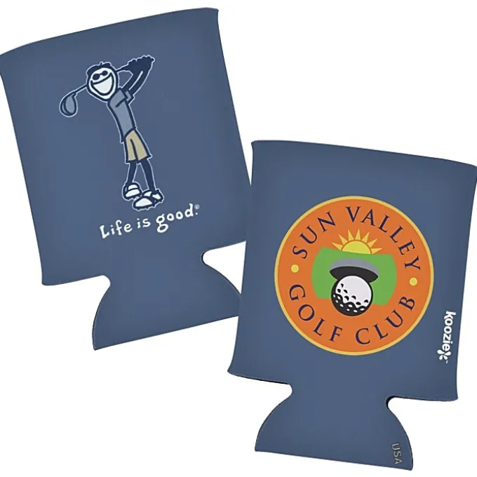 Life is Good Koozie® Can Cooler - Full Color - Golf