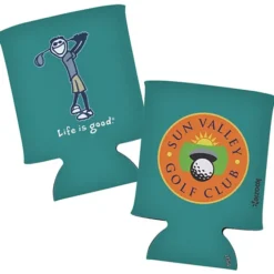 Life is Good Koozie® Can Cooler - Full Color - Golf