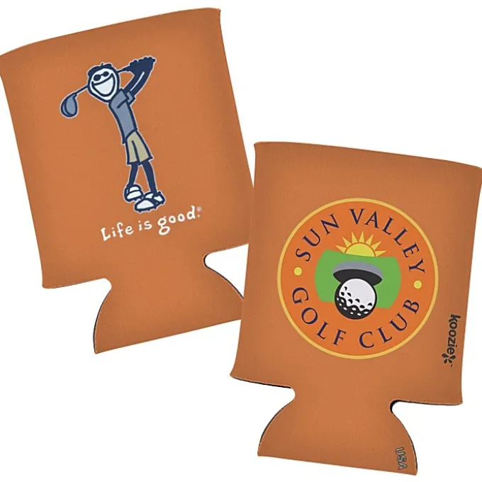 Life is Good Koozie® Can Cooler - Full Color - Golf