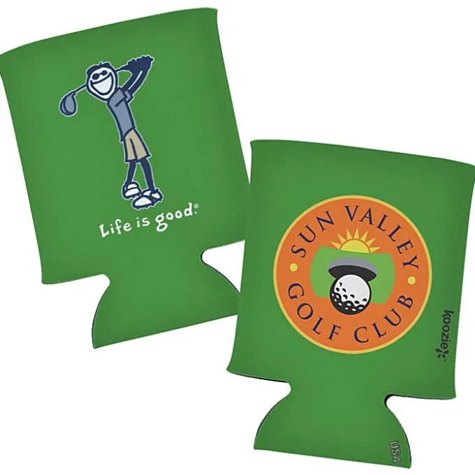 Life is Good Koozie® Can Cooler - Full Color - Golf