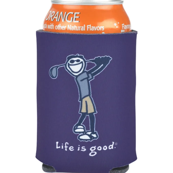 Life is Good Koozie® Can Cooler - Full Color - Golf