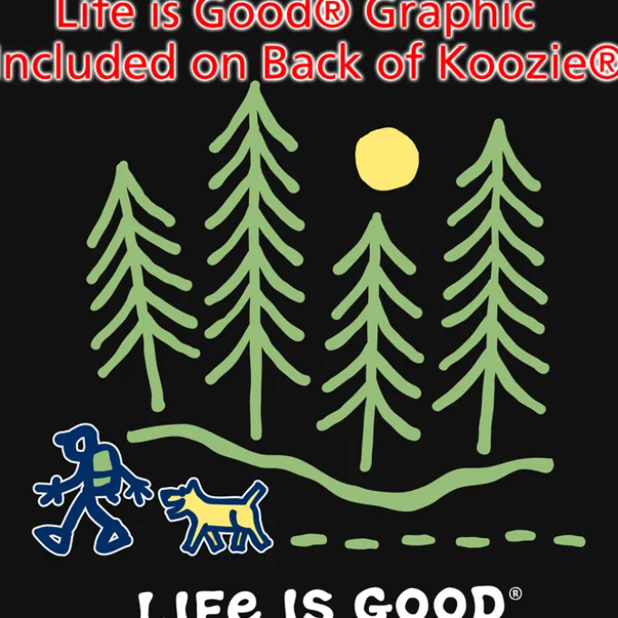 Life is Good Koozie® Can Cooler - Full Color - Hike