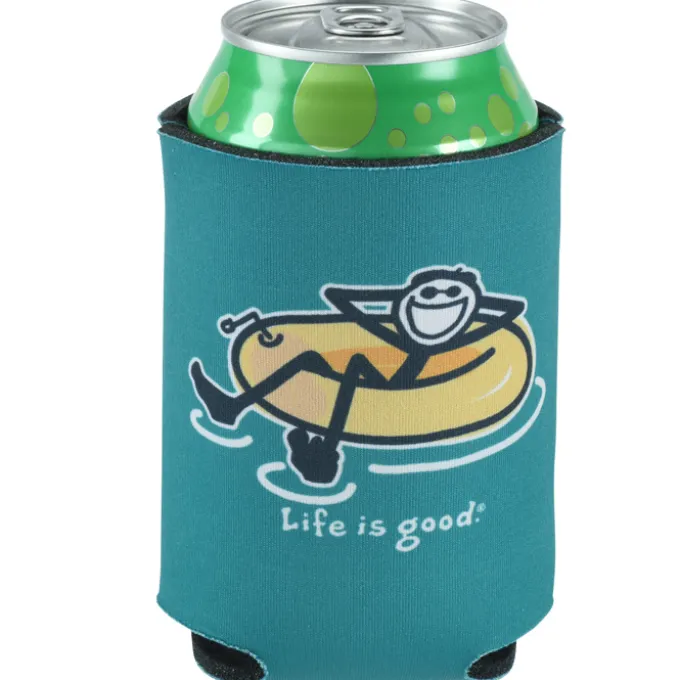 Life is Good Koozie® Can Cooler - Full Color - Inner Tube