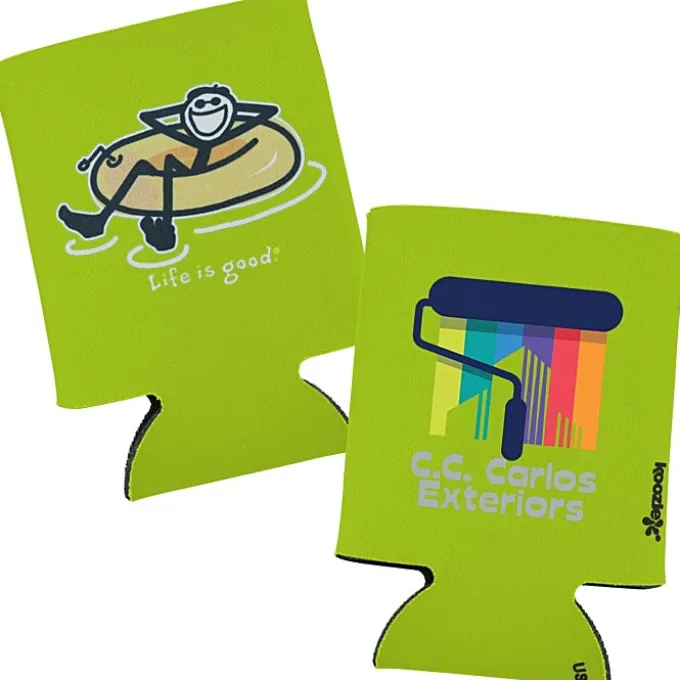 Life is Good Koozie® Can Cooler - Full Color - Inner Tube