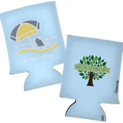 Life is Good Koozie® Can Cooler - Full Color - Beach Umbrella