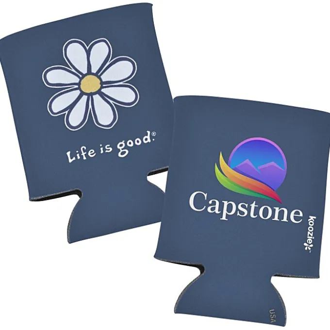 Life is Good Koozie® Can Cooler - Full Color - Daisy