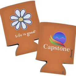 Life is Good Koozie® Can Cooler - Full Color - Daisy