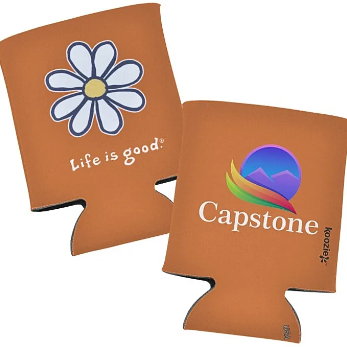 Life is Good Koozie® Can Cooler - Full Color - Daisy