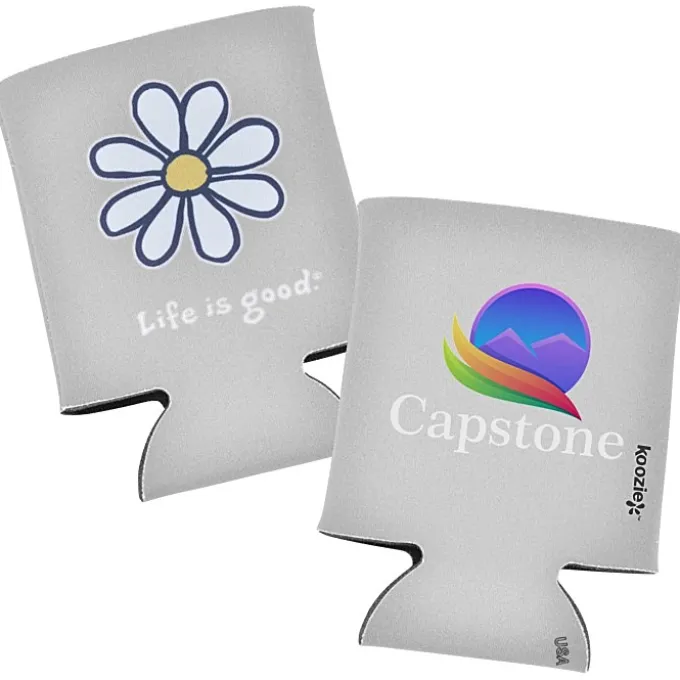 Life is Good Koozie® Can Cooler - Full Color - Daisy