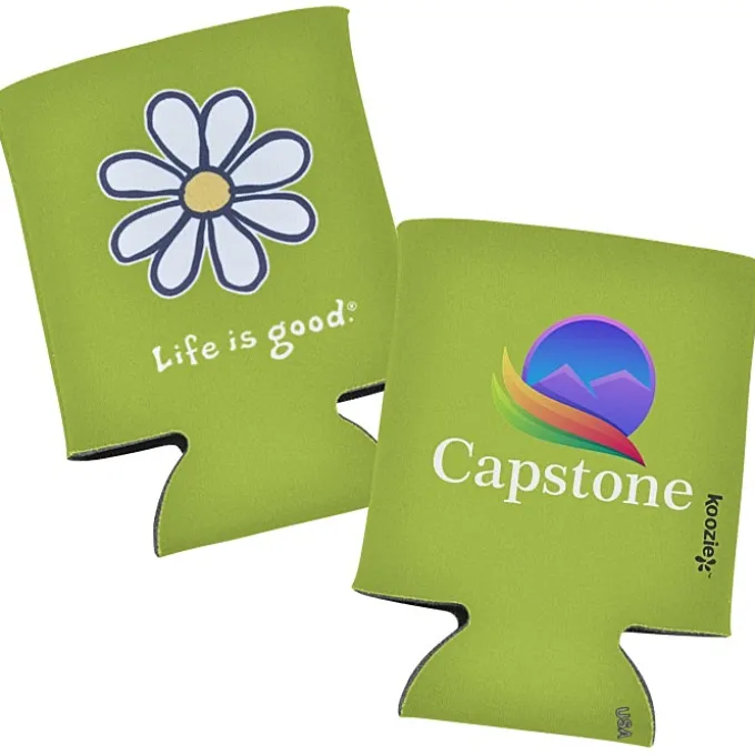 Life is Good Koozie® Can Cooler - Full Color - Daisy