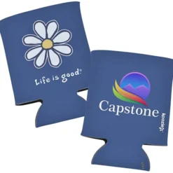Life is Good Koozie® Can Cooler - Full Color - Daisy