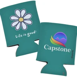 Life is Good Koozie® Can Cooler - Full Color - Daisy