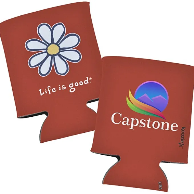 Life is Good Koozie® Can Cooler - Full Color - Daisy