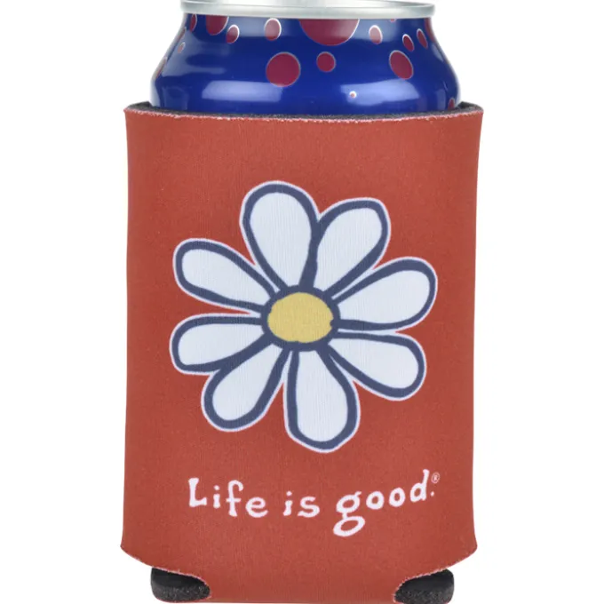 Life is Good Koozie® Can Cooler - Full Color - Daisy