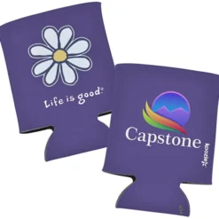 Life is Good Koozie® Can Cooler - Full Color - Daisy