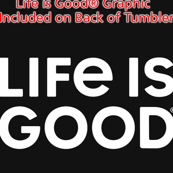 Life is Good Koozie® Vacuum Insulator Tumbler – 11 oz - Full Color