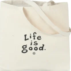 Life is Good Natural Cotton Sheeting Tote - LIG