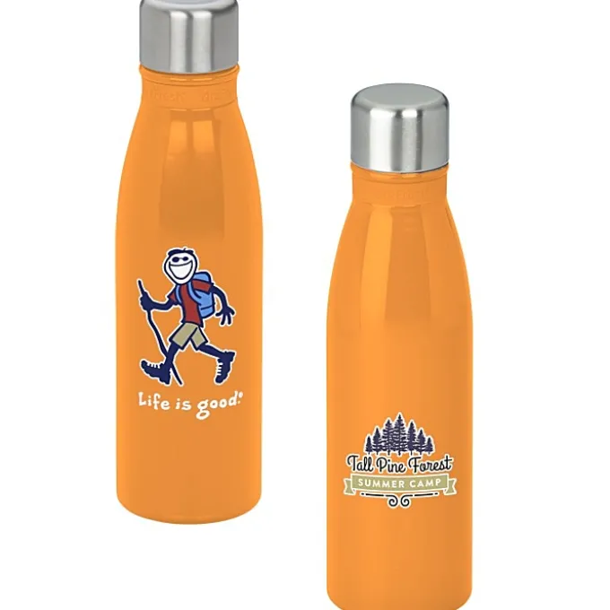 Life is Good Refresh Mayon Bottle – 18 oz - Full Color - Hiking Jake