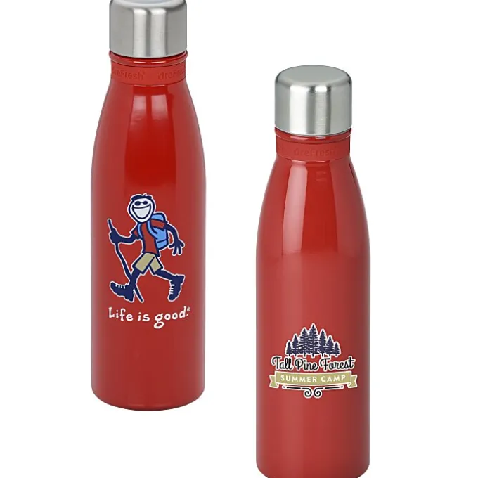 Life is Good Refresh Mayon Bottle – 18 oz - Full Color - Hiking Jake