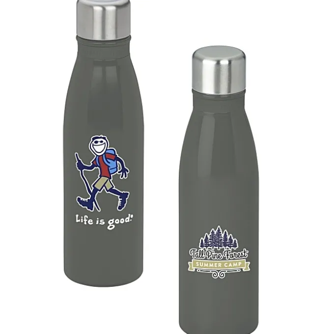 Life is Good Refresh Mayon Bottle – 18 oz - Full Color - Hiking Jake