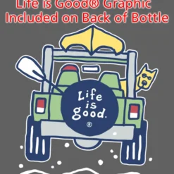 Life is Good Refresh Mayon Bottle – 18 oz - Full Color - 4WD