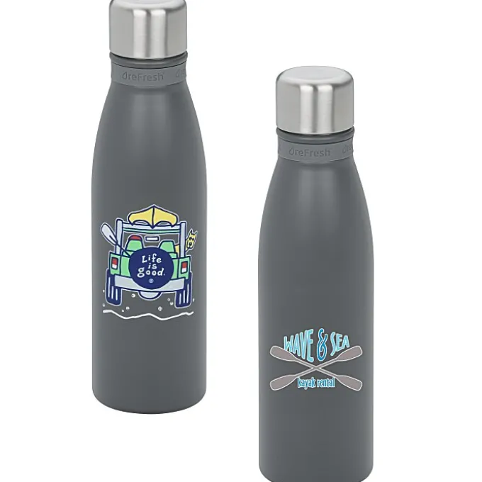 Life is Good Refresh Mayon Bottle – 18 oz - Full Color - 4WD