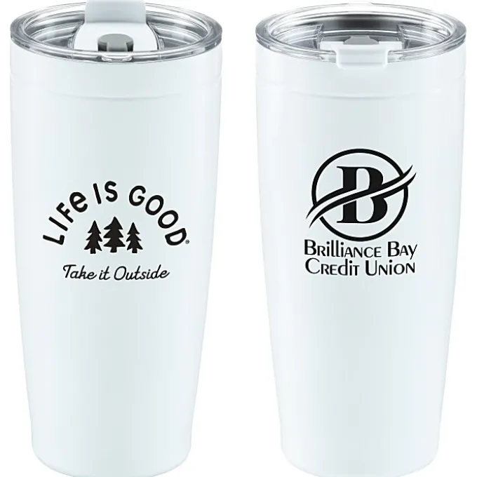 Life is Good Vacuum Tumbler - 20 oz - Outside