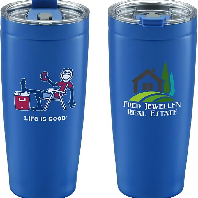 Life is Good Vacuum Tumbler - 20 oz - Full Color - Cooler