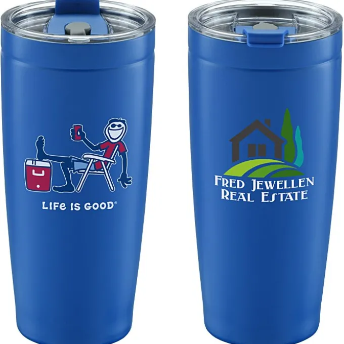 Life is Good Vacuum Tumbler - 20 oz - Full Color - Cooler