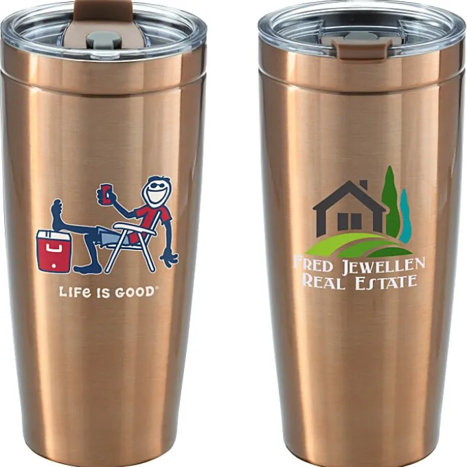 Life is Good Vacuum Tumbler - 20 oz - Full Color - Cooler