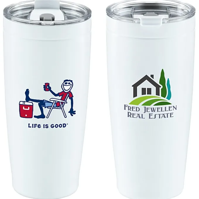 Life is Good Vacuum Tumbler - 20 oz - Full Color - Cooler