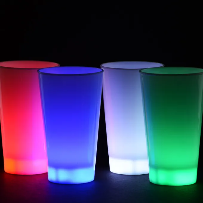 Light-Up Frosted Glass - 17 oz. - Solid - 24 hr