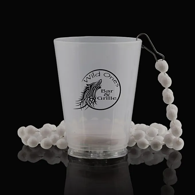 Light-Up Shot Glass on Beaded Necklace - 2 oz