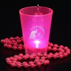 Light-Up Shot Glass on Beaded Necklace - 2 oz