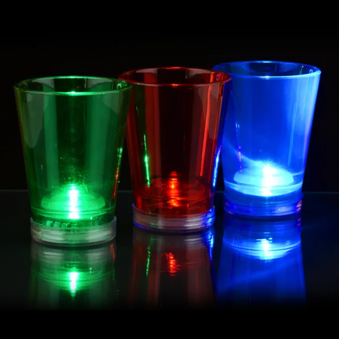 Light-Up Shot Glass on Beaded Necklace - 2 oz