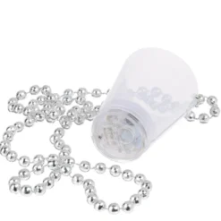 Light-up Shot Glass on Beaded Necklace - 2 oz - Multi