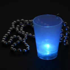Light-up Shot Glass on Beaded Necklace - 2 oz. - Multi - 24 hr