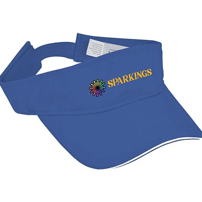 Lightweight Brushed Twill Visor - Full Color