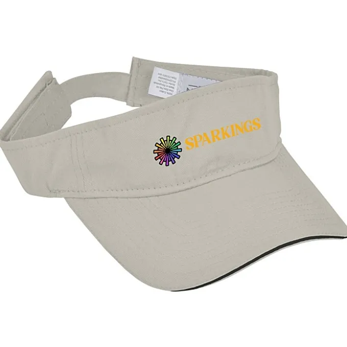 Lightweight Brushed Twill Visor - Full Color