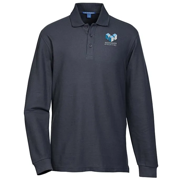 Lightweight Classic Pique LS Polo - Men's