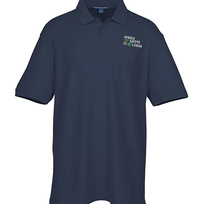 Lightweight Classic Pique Pocket Polo - Men's