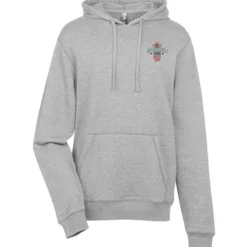 Lightweight Heathered Fleece Hoodie - Men's - Embroidered