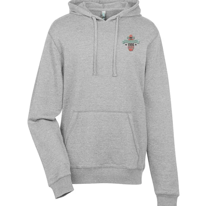 Lightweight Heathered Fleece Hoodie - Men's - Embroidered