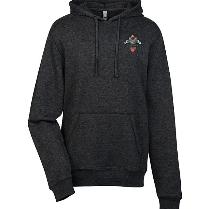 Lightweight Heathered Fleece Hoodie - Men's - Embroidered