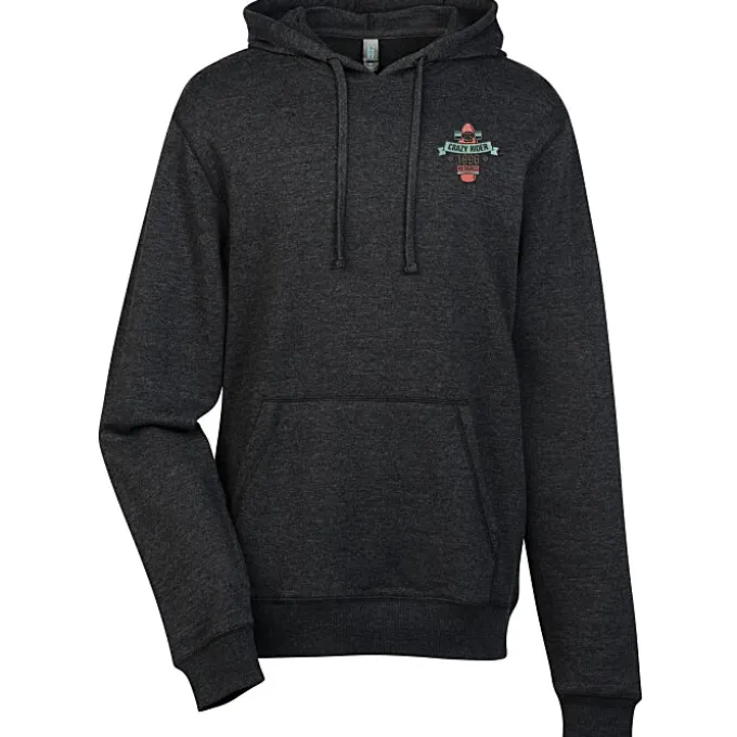 Lightweight Heathered Fleece Hoodie - Men's - Embroidered