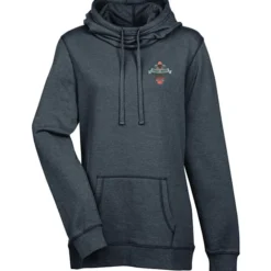 Lightweight Heathered Fleece Hoodie - Ladies' - Embroidered