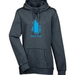 Lightweight Heathered Fleece Hoodie - Ladies' - Screen